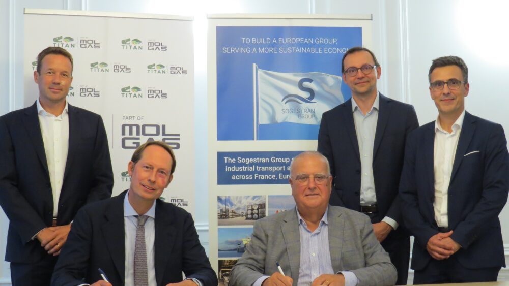 Titan and Sogestran - new barge signature